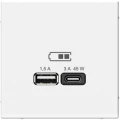 Изображение товара Высокоскоростная USB-розетка Systeme Electric ArtGallery 45Вт белая