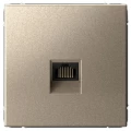 Изображение товара Розетка компьютерная Systeme Electric ArtGallery RJ45 кат.6A, механизм, цвет - шампань GAL000586