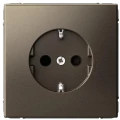 Изображение товара Розетка Systeme Electric ArtGallery 16А с заземлением и шторками, механизм, цвет - мокко GAL000645