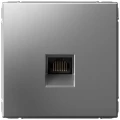 Изображение товара Розетка компьютерная Systeme Electric ArtGallery RJ45 кат.6A, механизм, цвет - сталь GAL000986