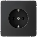 Изображение товара Розетка Systeme Electric ArtGallery 16А с заземлением, механизм, цвет - карбон