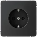 Изображение товара Розетка Systeme Electric ArtGallery 16А карбон с заземлением шторки, IP20, Россия
