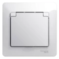 Изображение товара Розетка Systeme Electric Glossa 1-местная для скрытой установки 16А белая IP20