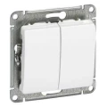 Изображение товара Двухклавишный выключатель Systeme Electric Glossa IP20 белый 10А