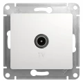 Изображение товара Розетка телевизионная Systeme Electric Glossa TV механизм белая 1-местная