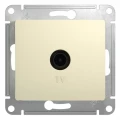 Изображение товара Розетка телевизионная Systeme Electric Glossa проходная TV 1-местная скрытой установки 4дБ, механизм, цвет - бежевый