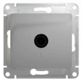 Изображение товара Телевизионная розетка Systeme Electric Glossa 1-местная алюминий внутренний монтаж