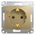 Изображение товара Розетка Systeme Electric Glossa 1-местная для скрытой установки 16А IP20 титан