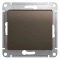 Изображение товара Выключатель одноклавишный Systeme Electric СП Glossa 10А, IP20, схема 1 10AX, механизм, цвет - шоколадный
