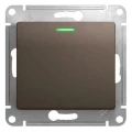 Изображение товара Выключатель одноклавишный Systeme Electric Glossa с подсветкой 10А IP20