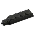 Изображение товара Колодка удлинителя Systeme Electric MultiSet 4 гнезда 16A 250В IP44 черный