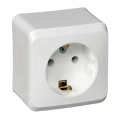 Изображение товара Розетка Systeme Electric Этюд 1-местная для открытой установки 16А IP20 Белая