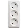 Изображение товара Розетка Systeme Electric Этюд 3-местная для открытой установки 16А IP20 белая