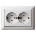 Изображение товара Розетка Systeme Electric W59 2-местная скрытая установка IP20 белая