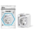 Изображение товара Розетка TOKOV ELECTRIC Dita 1-местная 16А IP54 для открытой установки