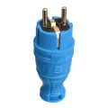 Изображение товара Вилка прямая TOKOV ELECTRIC TKE-C 16А IP44 корпус каучук синяя