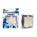Изображение товара Переключатель одноклавишный TOKOV ELECTRIC Pixel 10А бежевый IP20