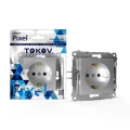 Изображение товара Розетка TOKOV ELECTRIC 1-местная для скрытой установки 16А IP20 алюминий
