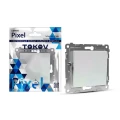 Изображение товара Выключатель одноклавишный TOKOV ELECTRIC Pixel скрытой установки IP20 10А перламутровый