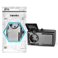 Изображение товара Блок комбинированный TOKOV ELECTRIC Dita для открытой установки розетка с заземлением 16А 250В + выключатель 1-клавишный 10А, IP54, цвет - карбон