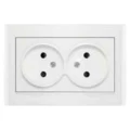 Изображение товара Розетка UNIVersal 2-местная для скрытой установки 16А IP20 белая