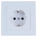 Изображение товара Розетка UNIVersal Бриллиант 1-местная для скрытой установки 16А IP20 белая
