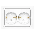Изображение товара Розетка UNIVersal 2-местная для скрытой установки IP20 16А белая