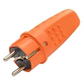 Изображение товара Вилка прямая UNIVersal 16А 250В IP44 однополюсная каучук оранжевая