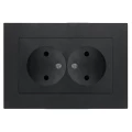 Изображение товара Розетка UNIVersal 2-местная для скрытой установки 16А, IP20 графит