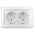 Изображение товара Розетка UNIVersal 2-местная для скрытой установки 16А IP22 белая