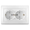 Изображение товара Розетка UNIVersal 2-местная для скрытой установки 16А IP24 белая
