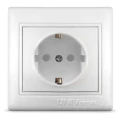 Изображение товара Розетка UNIVersal серия Севиль 1-местная скрытая установка IP32 белая 16А