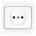 Изображение товара Розетка UNIVersal 1-местная для скрытой установки 16А, IP20 без заземления, цвет - белый