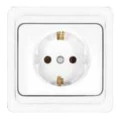 Изображение товара Розетка UNIVersal Валери 1-местная для скрытой установки 16А IP20 белая