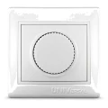Изображение товара Светорегулятор UNIVersal Севиль 500Вт с скрытой установкой белый