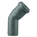 Изображение товара Отвод Волга-Пласт Дн32 45° полипропиленовый, для внутренней канализации, серый