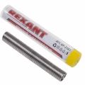 Изображение товара Припой REXANT с канифолью, диаметр - 1мм, 10г