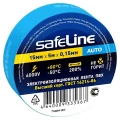 Изображение товара Изолента самозатухающая Safeline Auto МИНИ ширина - 15 мм, длина - 5 м, толщина - 0.15 мм, материал - поливинилхлорид, цвет - синий