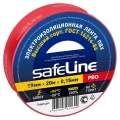Изображение товара Изолента самозатухающая Safeline PRO ширина 19 мм, длина 20 м, красная