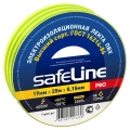 Изображение товара Самозатухающая изолента Safeline PRO ширина 19 мм, длина 25 м, цвет желто-зеленый