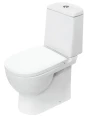 Изображение товара Унитаз компакт Sanita Luxe Best Comfort черный с дюропластовым сиденьем и горизонтальным выпуском