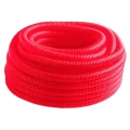 Изображение товара Труба полиэтиленовая Санпласт Дн40 для труб PE-X Дн25 гофрированная защитная, цвет - красный, бухта 30 м