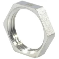 Изображение товара Контргайка латунная SantechSystems Ду15 1/2″ Ру16 никелированная внутренняя резьба