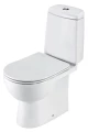 Изображение товара Унитаз-компакт Santek Остин белый (двухрежимная арматура, тонкое дюропластовое сиденье с функцией мягкого закрывания и быстрого снятия, горизонтальный выпуск)