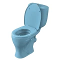 Изображение товара Унитаз-компакт Santeri Воротынский голубой (арматура и сиденье, косой выпуск)