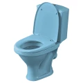 Изображение товара Унитаз-компакт Santeri Вест голубой (арматура и сиденье, косой выпуск)