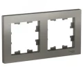 Изображение товара Рамка Schneider Electric AtlasDesign 2 поста 83х154х12 мм современный дизайн из пластика