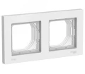 Изображение товара Рамка Schneider Electric AtlasDesign AQUA 2 поста 83х154х12 мм белая IP44