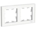 Изображение товара Рамка Schneider Electric AtlasDesign ART 2 поста 83х154х12 мм, материал корпуса - пластик, монтаж - универсальный, цвет - белый