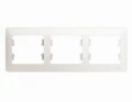 Изображение товара Рамка Schneider Electric Glossa 3 поста 83х225x12 мм перламутр для электросетей
